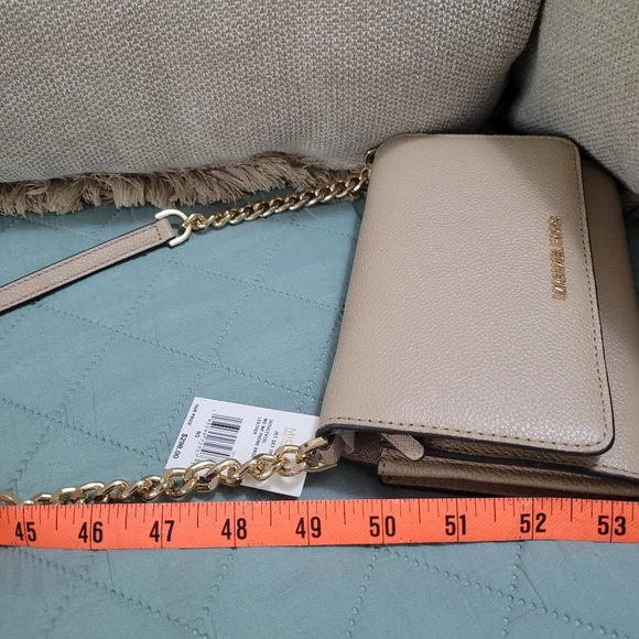 Michael Kors Jet Set Crossbody Bag Beige - Picture 9 of 9